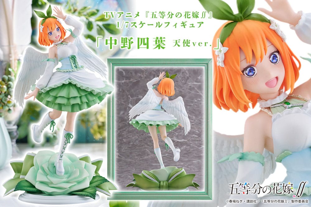 La estatua de PVC de quintuplets por excelencia 1/7 Nakano Yotsuba Angel Ver. 27 cm