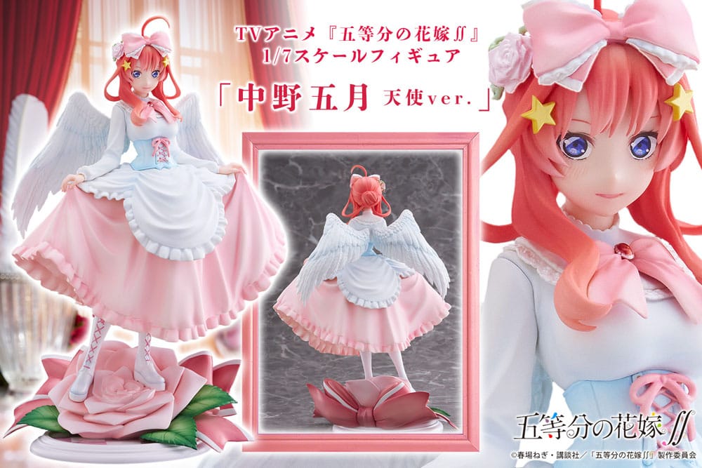 La estatua de PVC de quintuplets por excelencia 1/7 Nakano Itsuki Angel ver. 26 cm