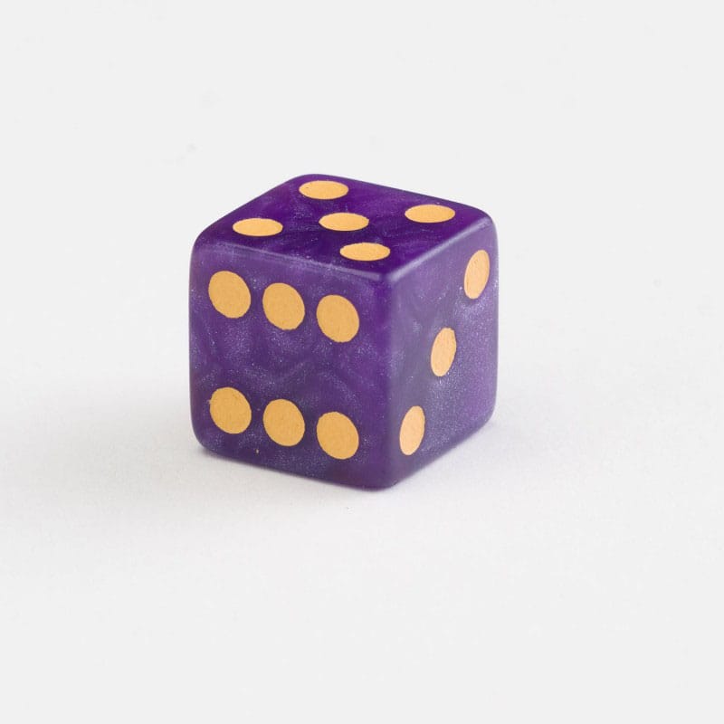 Q Workshop Terningsæt fuld pakke D6 Shimmering Purple (20)