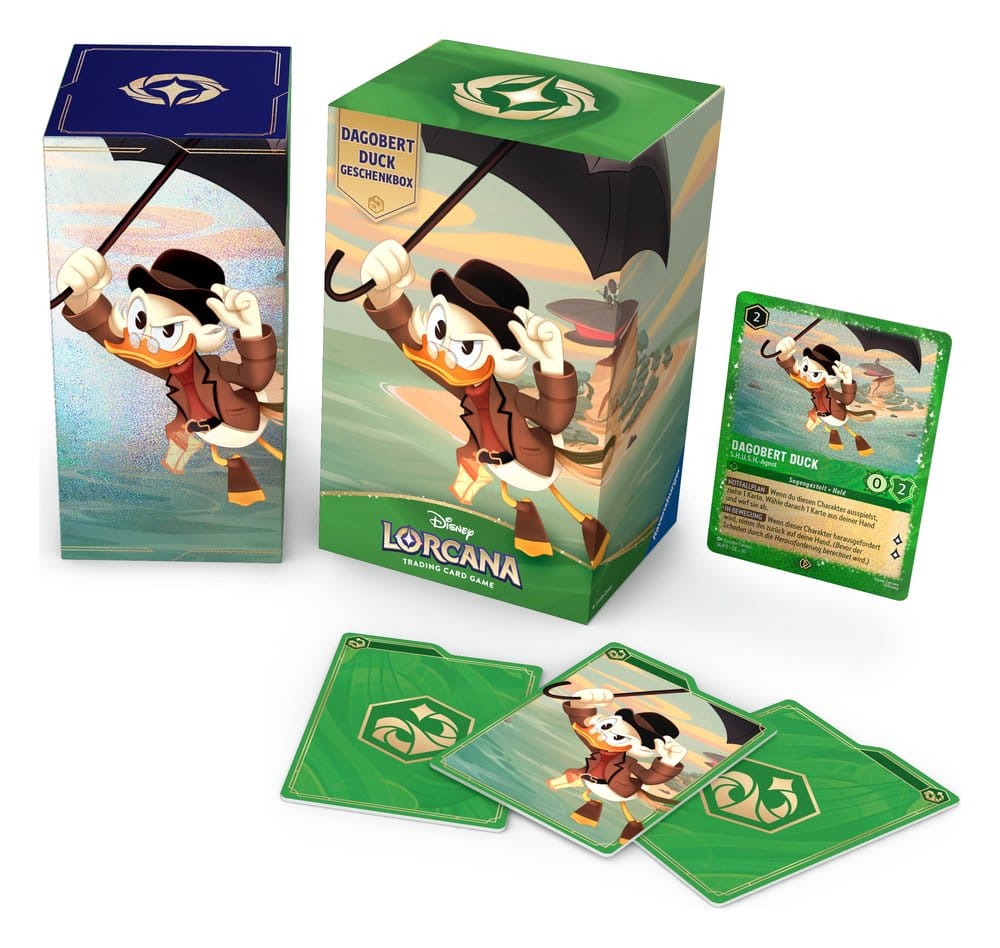 Caja de regalo del pato Dagoberto de Disney Lorcana TCG *Edición alemana*