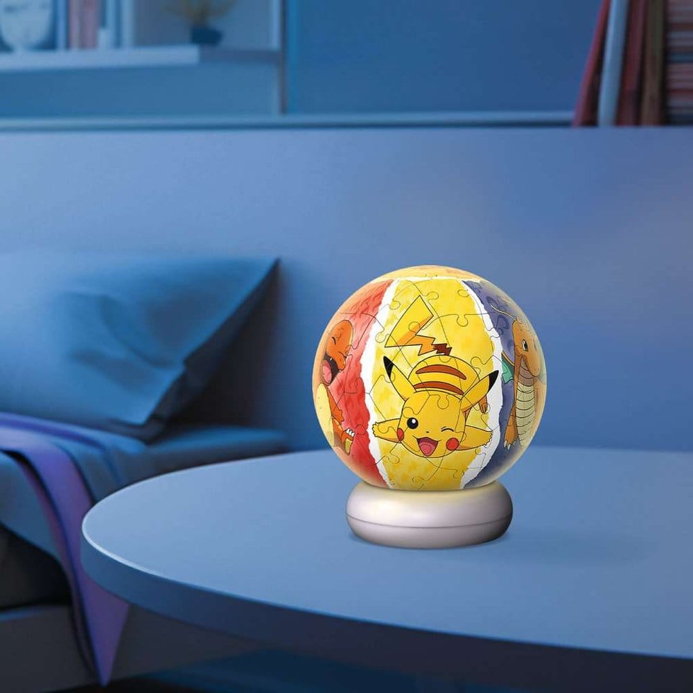 Pokémon 3D Rompecabezas Bola Luz Nocturna (73 Piezas)