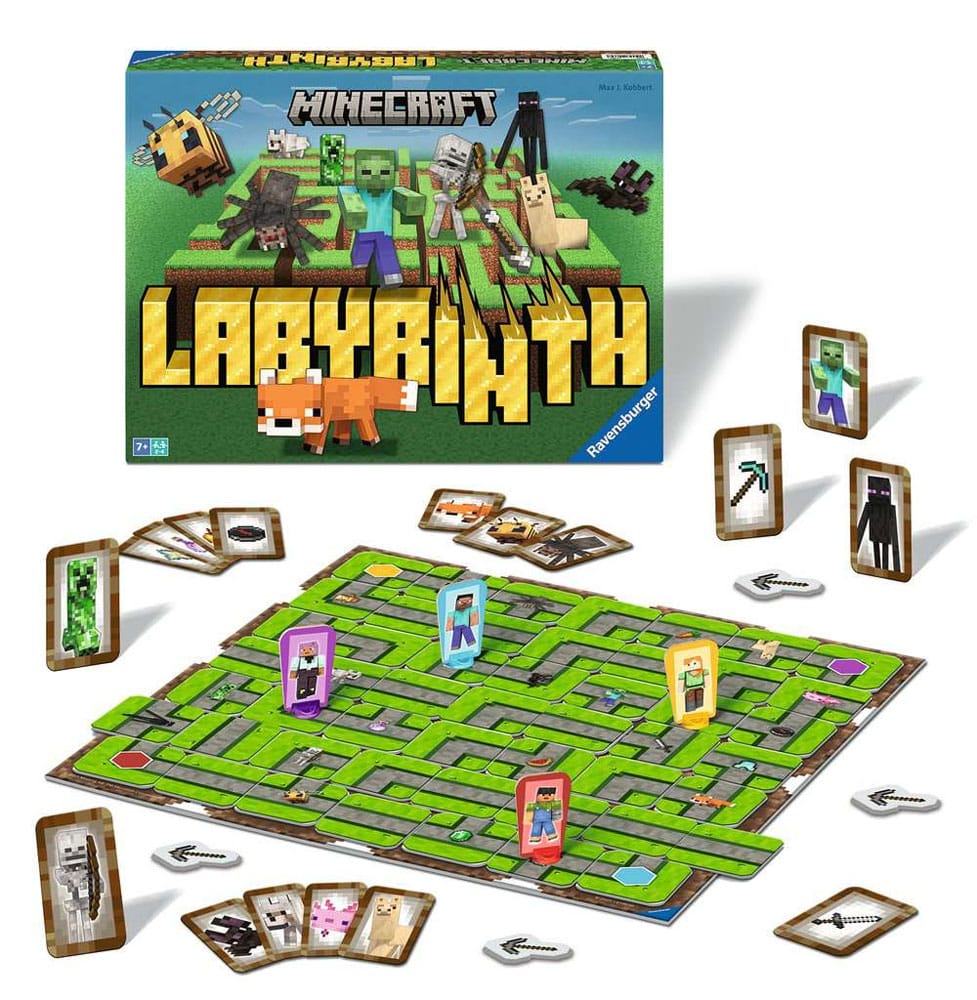 Jeu de société minecraft labyrinthe