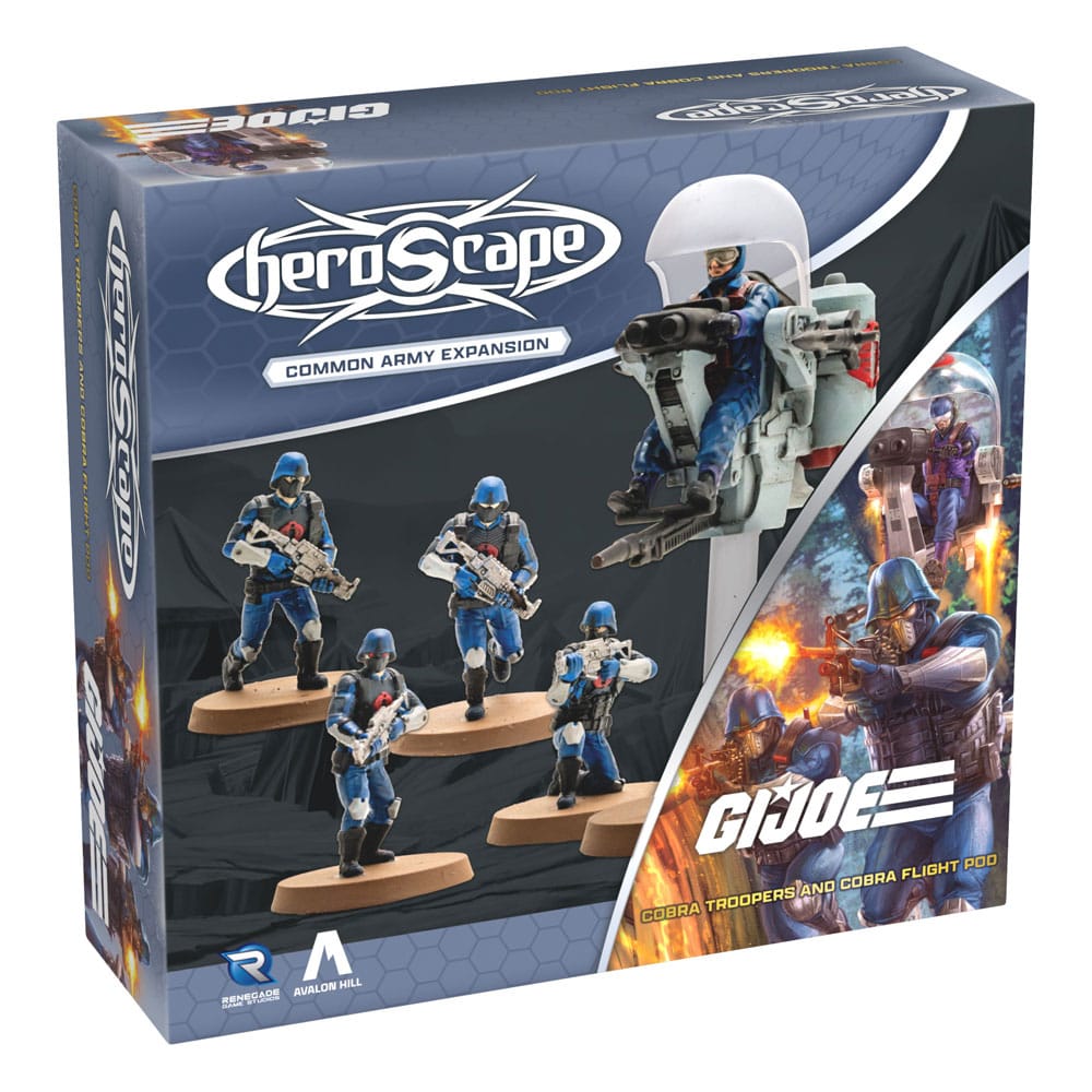 G.I.Joe Heroscape Army Expansion Cobra Troopers & Cobra Flight Pod (Fælles) *Engelsk version*