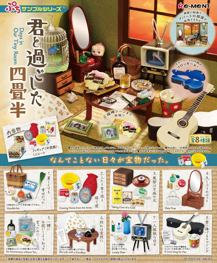 Showa Apartment Story Minifiguren Collectiedisplay (8)