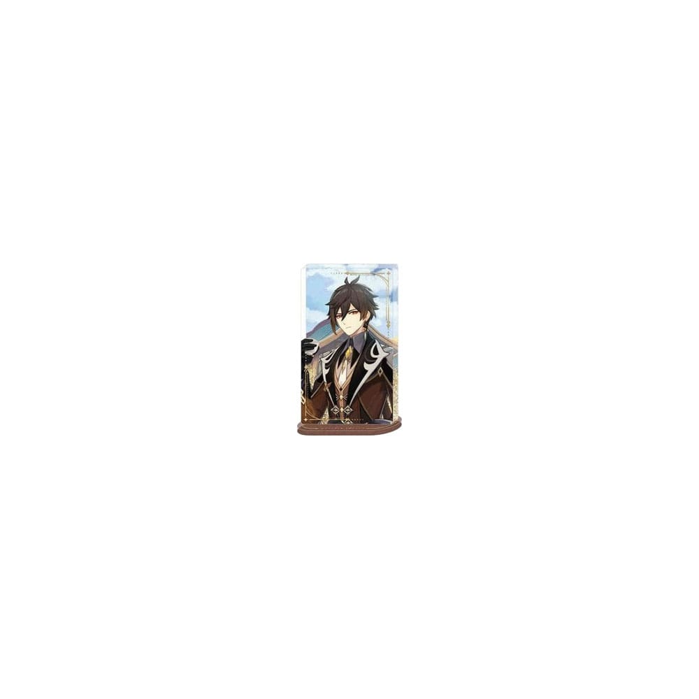 Genshin Impact Acryl Ornament med Glitter: Zhongli 11 cm