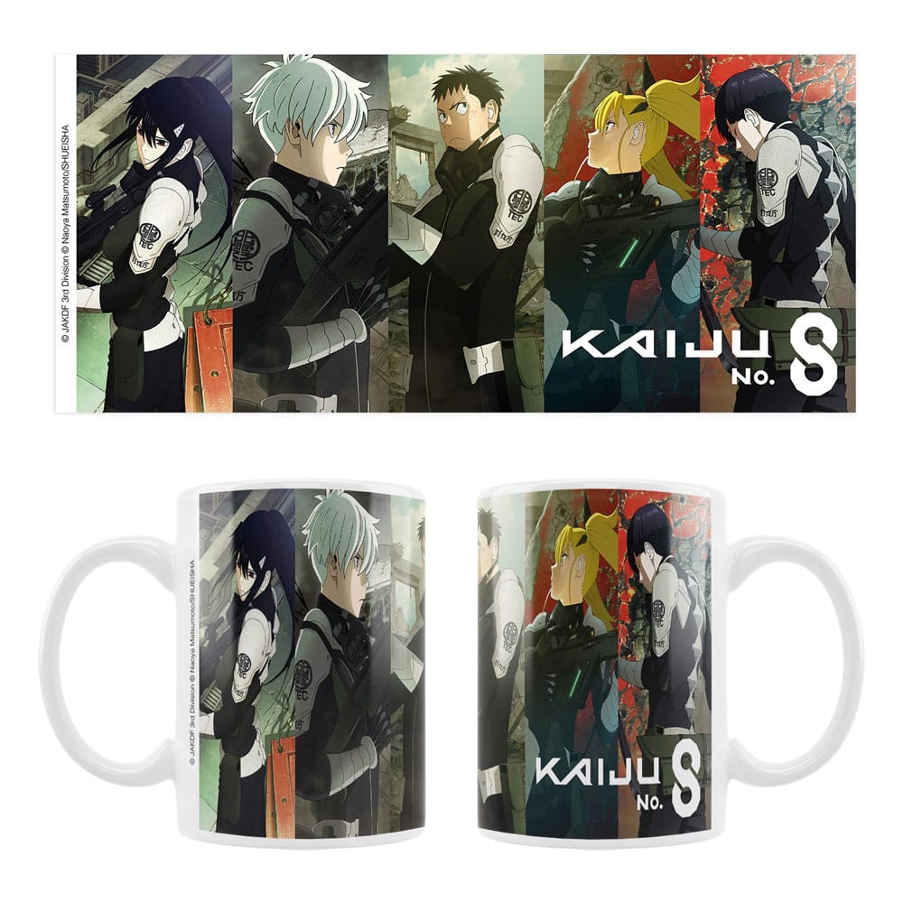 Kaiju nr. 8 Keramisk krus Mina, Reno, Kafka, Kikoru, Hoshina