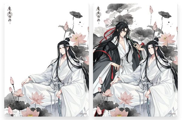 Grandmaster of Demonic Cultivation 3d Lenticolare Card Wei Wuxian & Lan Wangji 12 x 16 cm