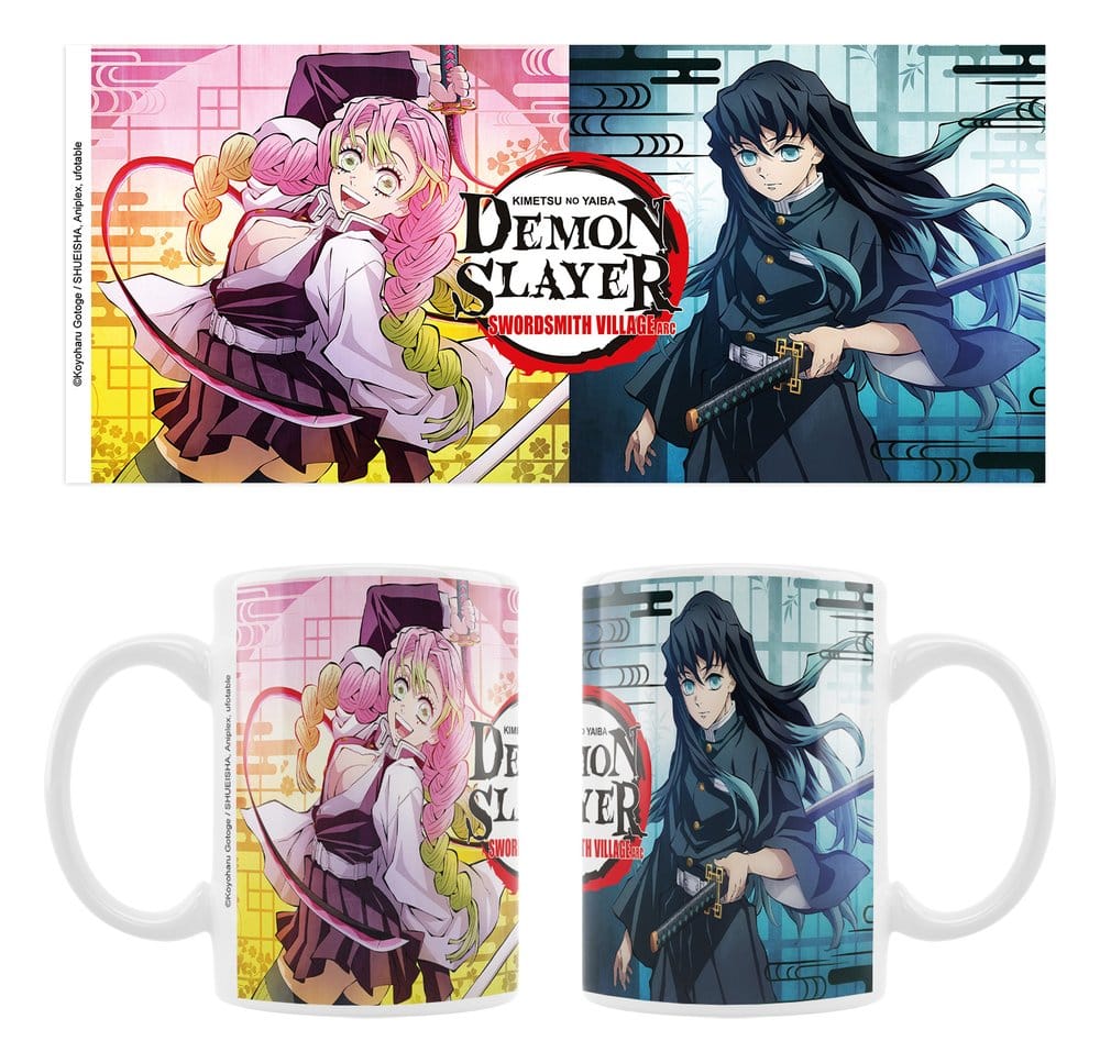 Demon Slayer: Kimetsu no Yaiba Tazza Mitsuri e Muichiro