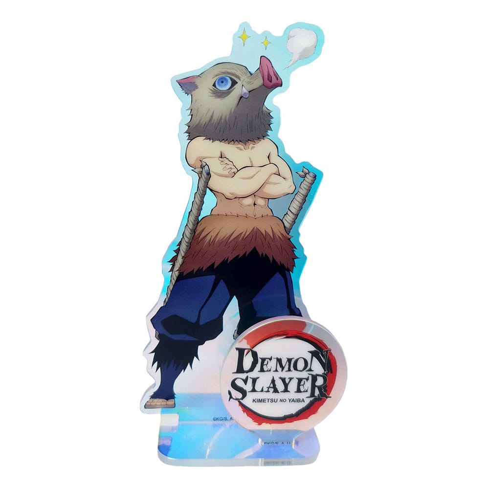 Demon Slayer: Kimetsu no Yaiba akrilni stalak Inosuke Holographic 16 cm