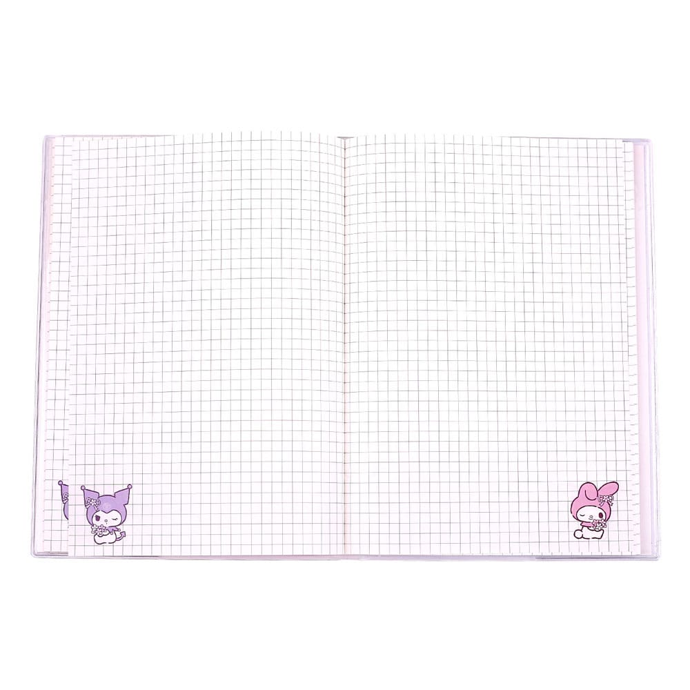 Sanrio Defter Kuromi & My Melody Pastel Çiçek Holografik Damalı