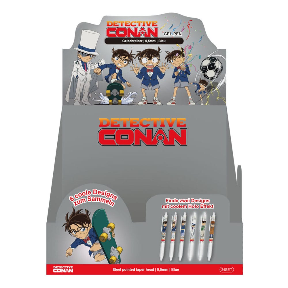 Espositore con scatola cieca per penne gel Detective Conan Premium (24)