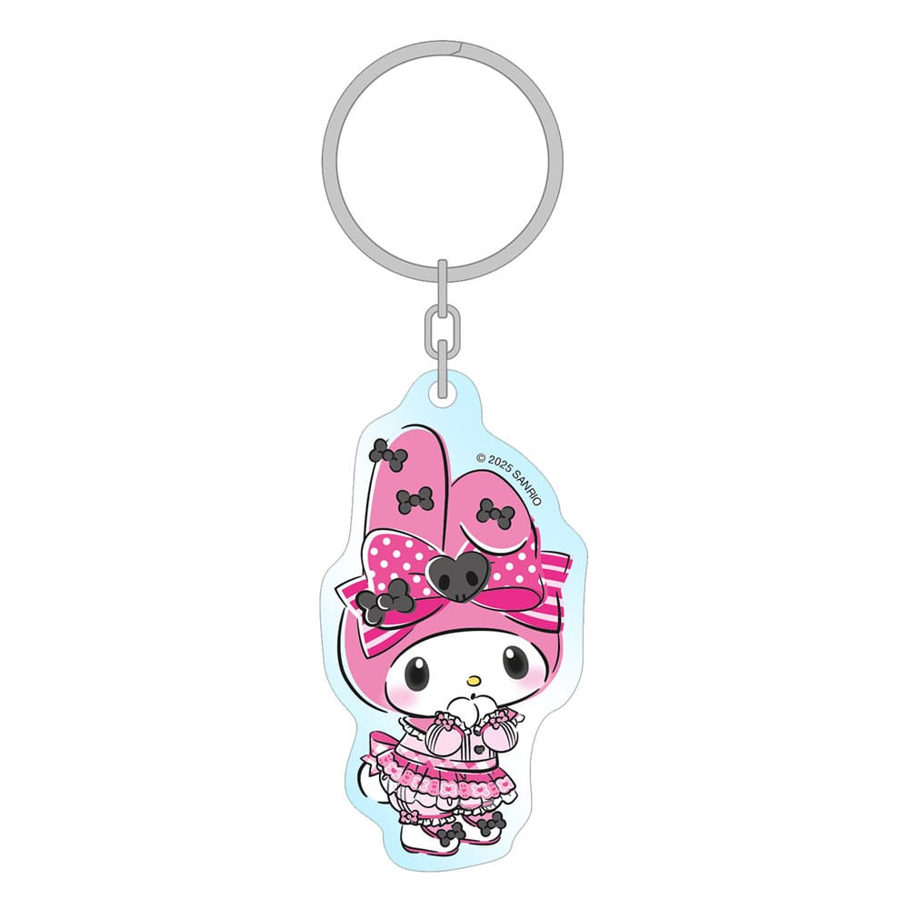 Sanrio Pink Black Party Series Akryl nøglering My Melody 7 cm