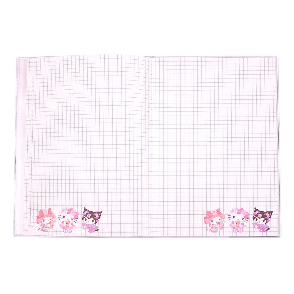 Sanrio Notizbuch Hello Kitty & Friends Sakura-Serie holografisch kariert
