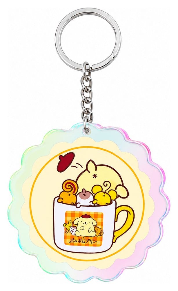 Sanrio Acrylique Porte-clés Pompompurin 30e Anniversaire Squishy Mignon Purin 02