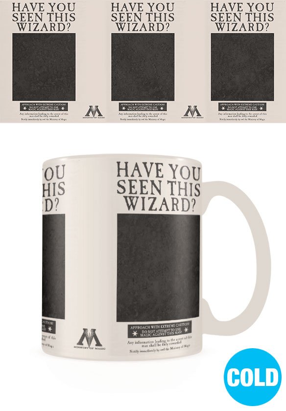 Tasse à changement thermique Harry Potter Wanted Sirius Noir