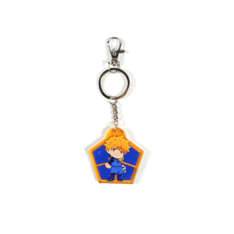 Keychain acrilico blu Rensuke Kunigami Chibi Style 5 cm