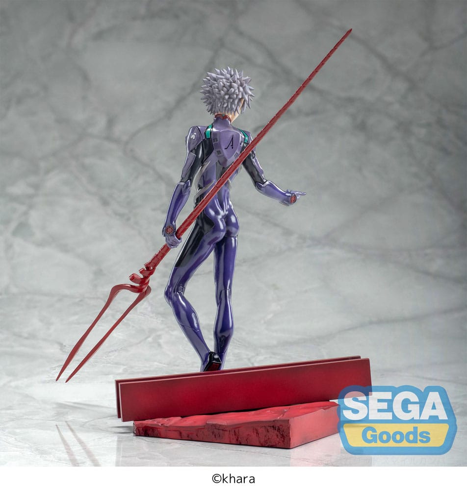 Evangelion: 3.0+1.0 Tri puta u jednom vremenu Luminasta PVC statua Kaworu Nagisa x Longinusovo koplje 21 cm