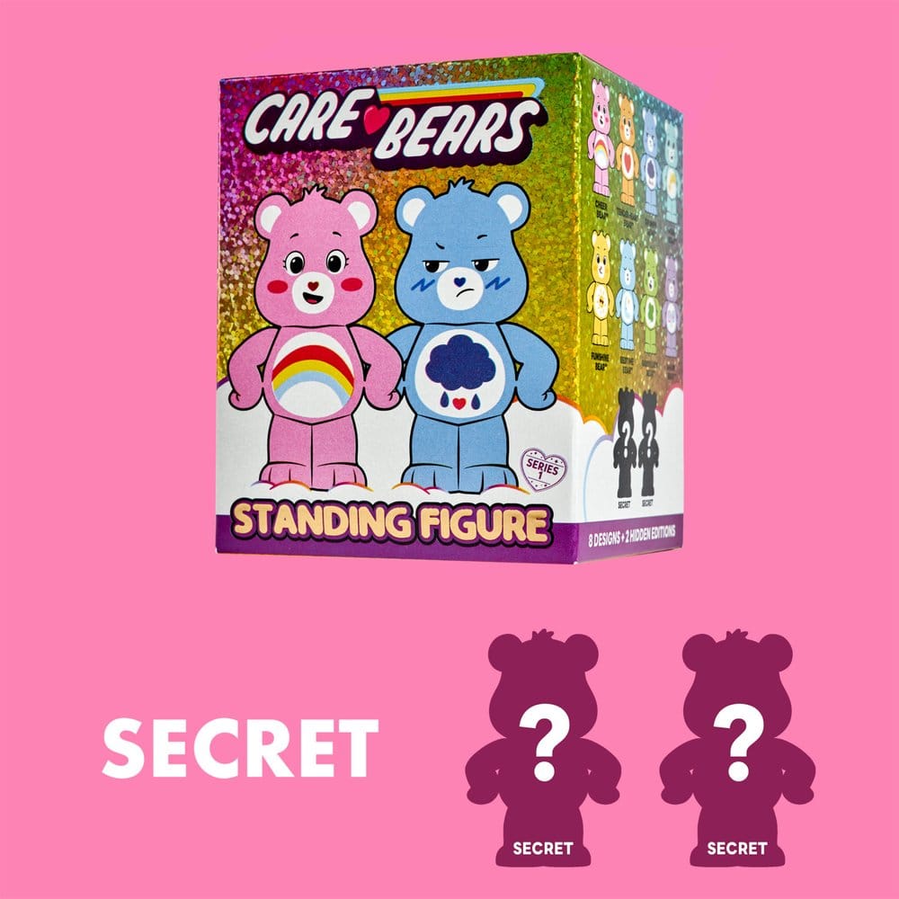Care Bears flockade figurer Lås upp Magic 8 cm Blind Box Display (8)