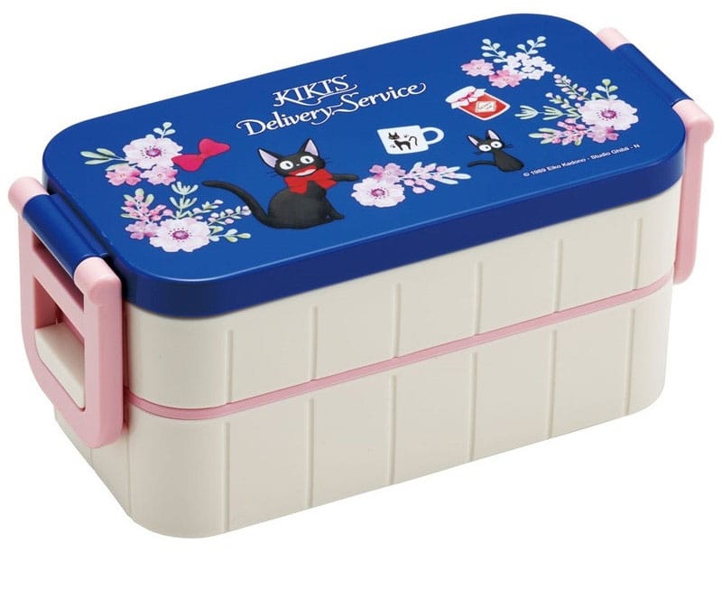 Kikis Lieferservice Zwei -Schicht -Lunchbox Jiji Blumengirlande