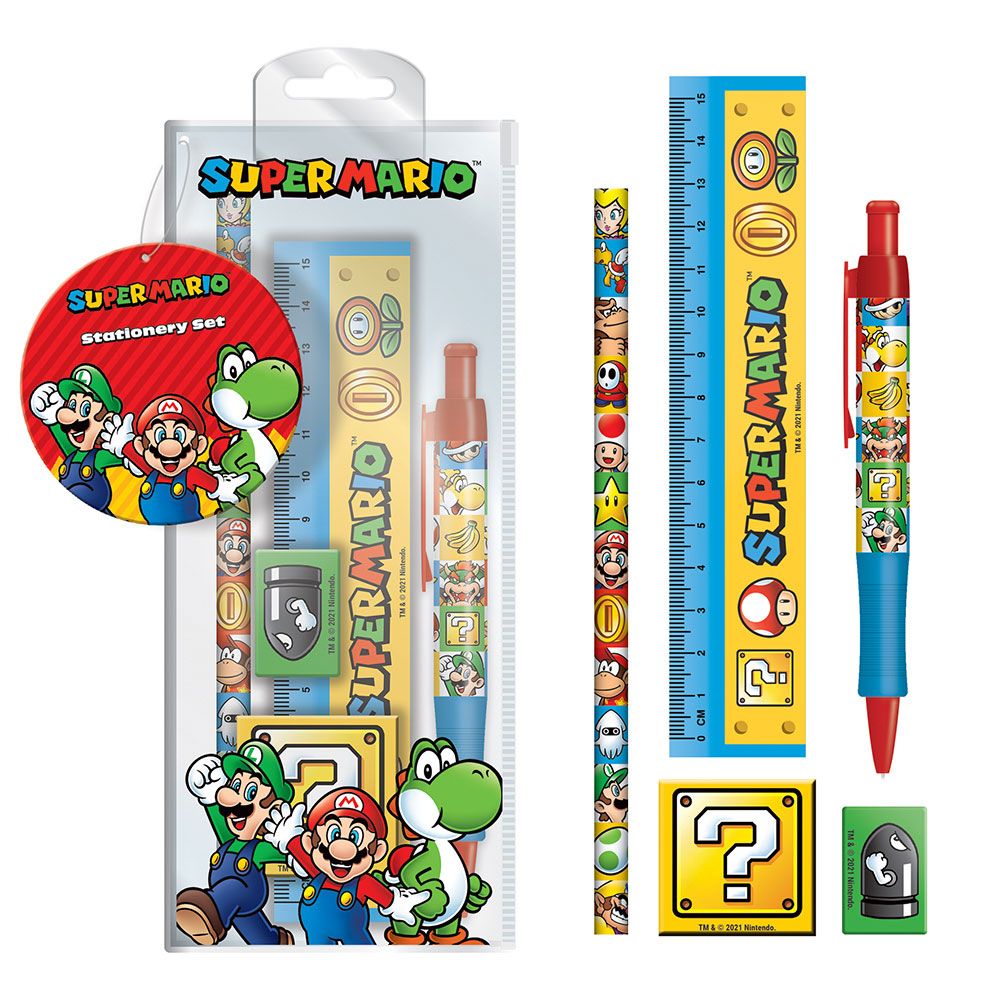 Super Mario 5-teiliger Briefpapierset