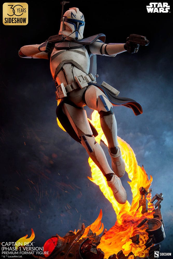 Star Wars Premium Format Figur Captain Rex (fase 1 version) Sideshow Exclusive 68 cm