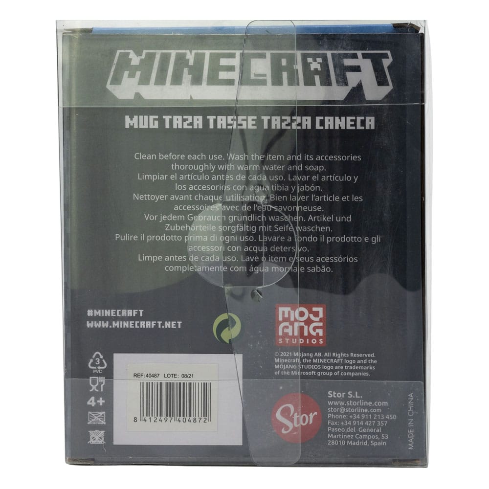 Minecraft 3d krus creeper ansigt 445 ml