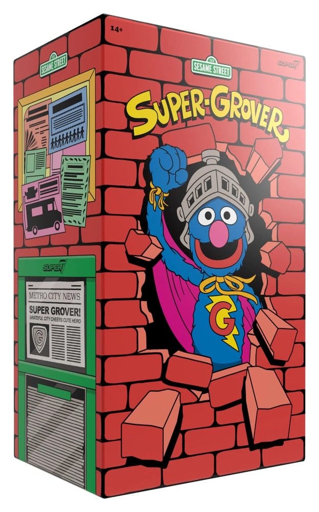 Sesamstraße Supersize Vinyl Figur Super Grover 36 cm