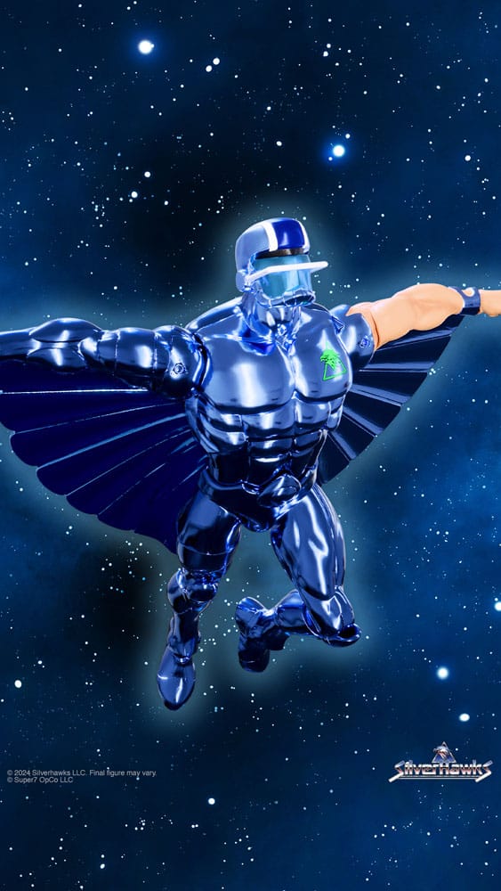 Silverhawks Ultimates Action Figuur SteelWill (speelgoedversie Vac metaal) 18 cm