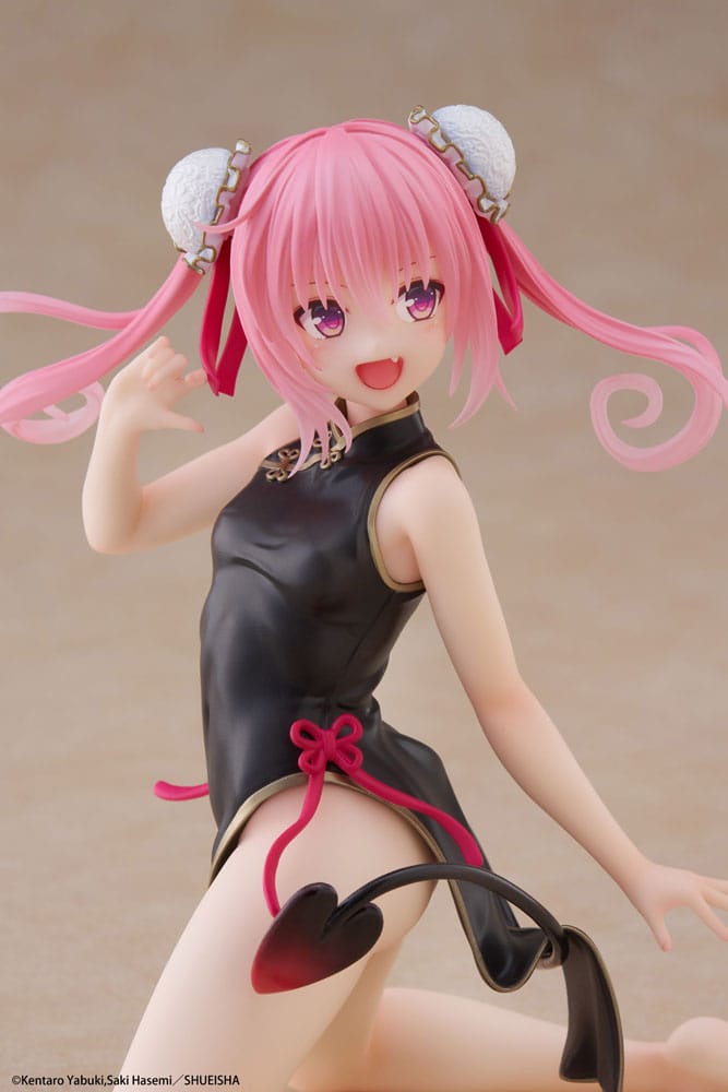 To Love-Ru Statue en PVC de bureau figurine mignonne Nana (robe chinoise Ver.) 13 cm