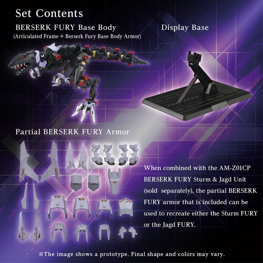 Zoids plastic modelbouwset AM-Z01EX Berserk Fury (elementair lichaam)