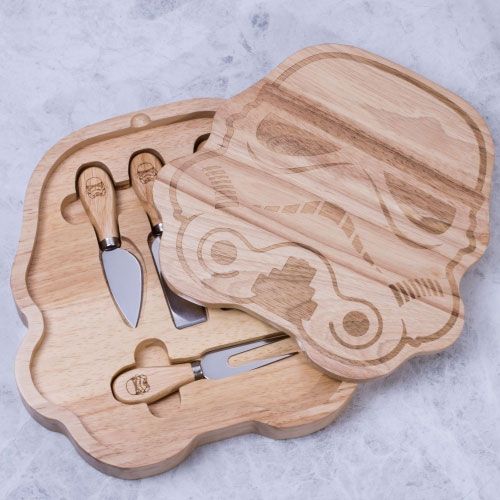 Placa de queso Stormtrooper original y juego de cuchillos