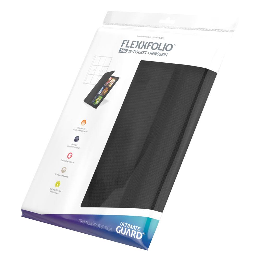 Ultimate Guard Flexxfolio 360 Xenoskin de 18 bolsillos - Negro