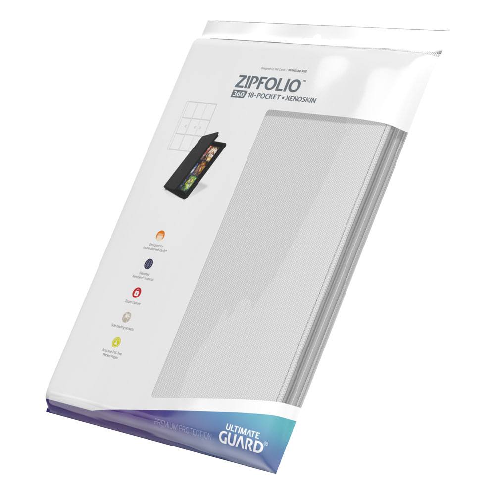 Ultimate Guard Zipfolio 360 18 -lommer Xenoskin - Hvid
