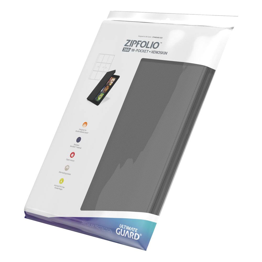 Ultimate Guard Zipfolio 360 18 -lommer Xenoskin - Grå