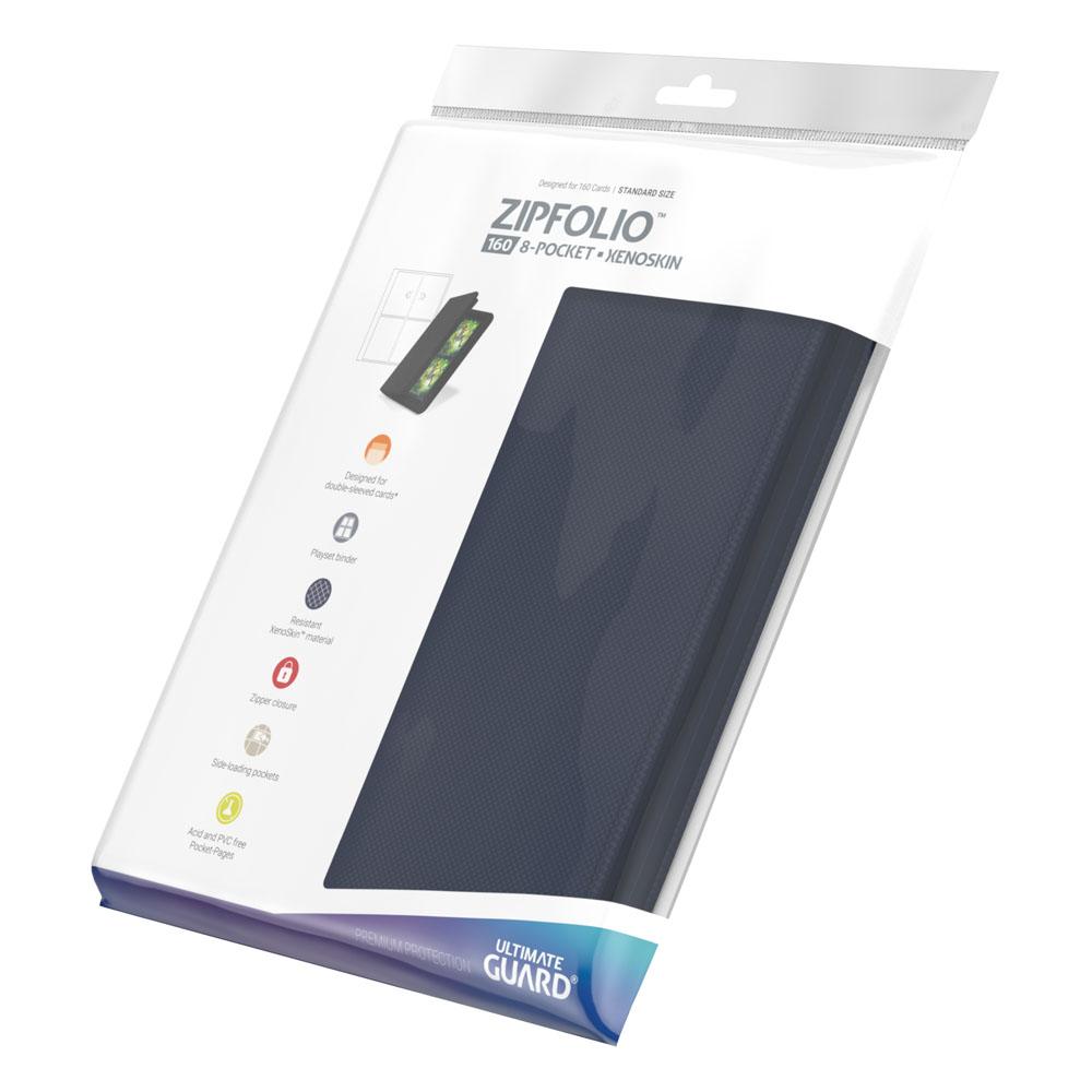 Ultimate Guard Zipfolio 160 8 -Pocket Xenoskin - Blue