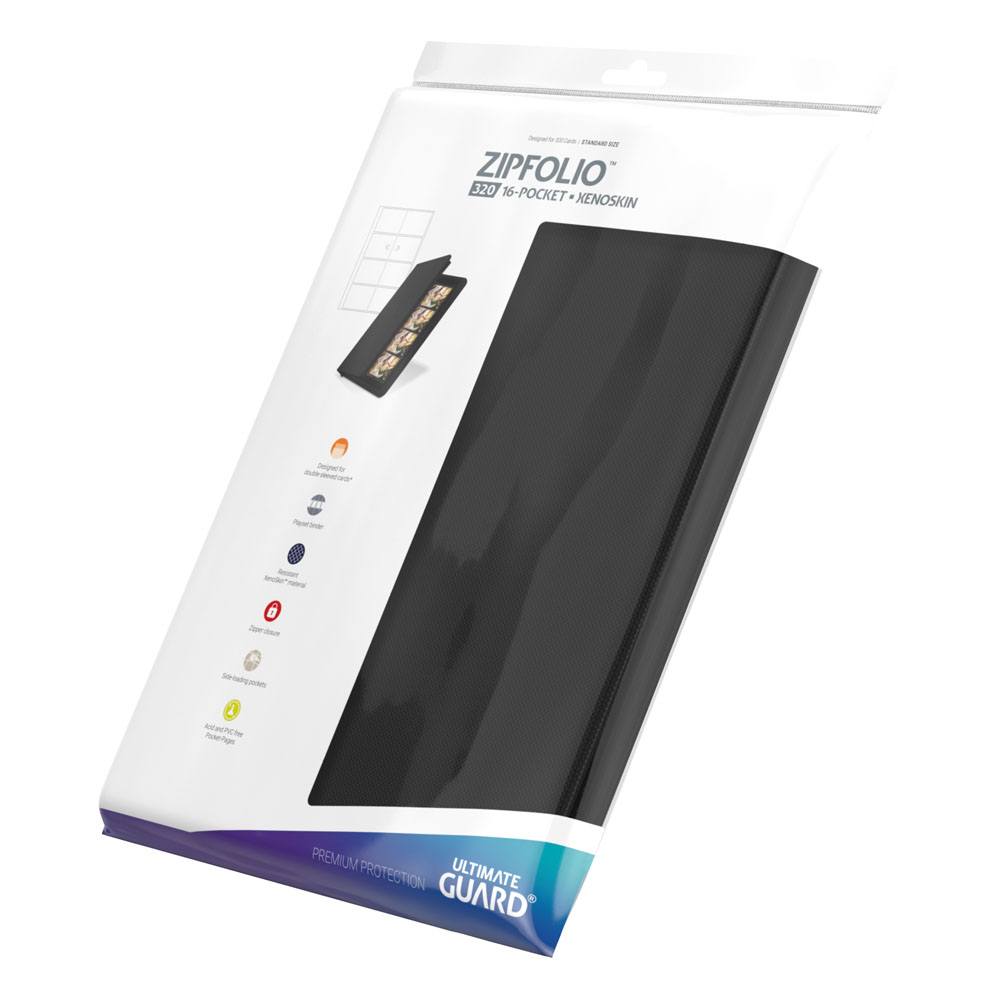 Ultimate Guard Zipfolio 320 16 -lommer Xenoskin - Sort