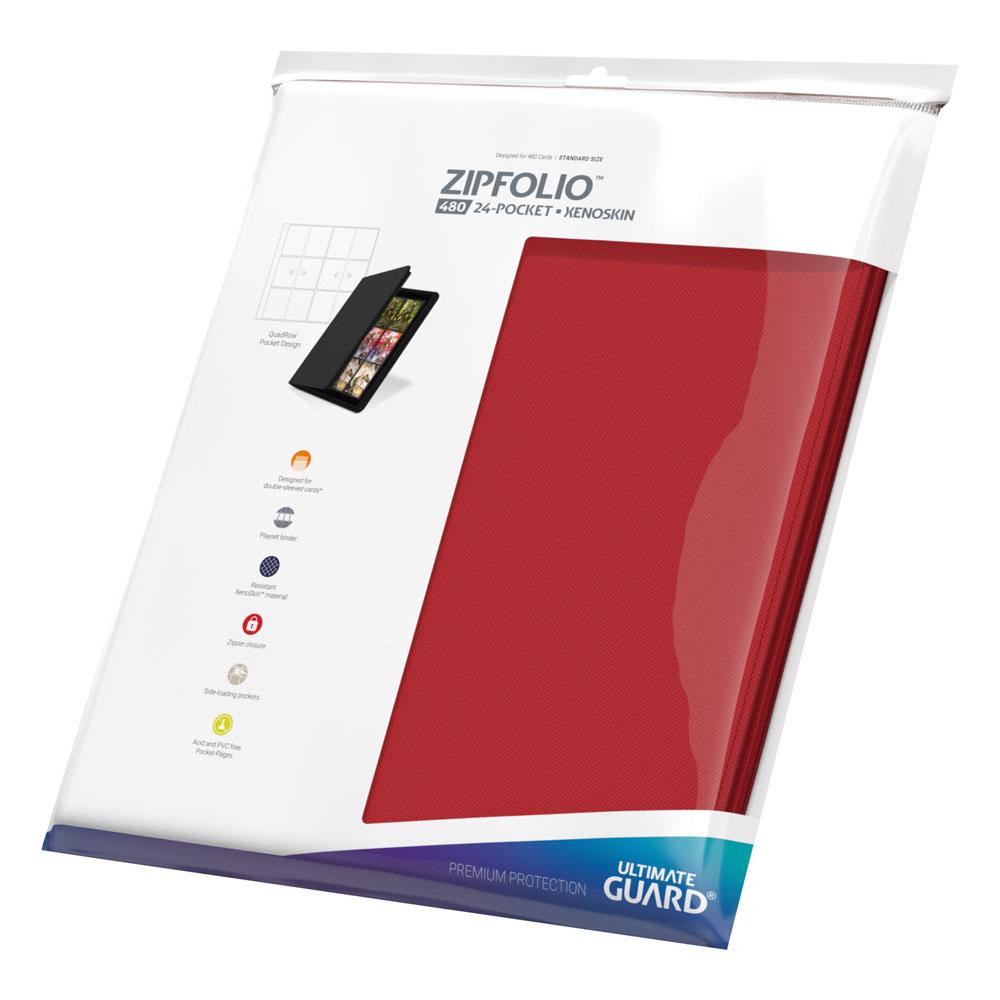 Ultimate Guard Zipfolio 480 24 cep Xenoskin - Kırmızı