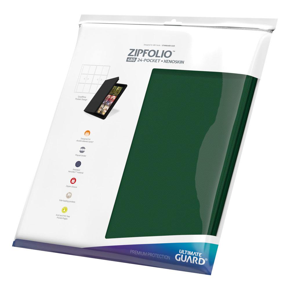 Ultimate Guard Zipfolio 480 24 cep Xenoskin - Yeşil