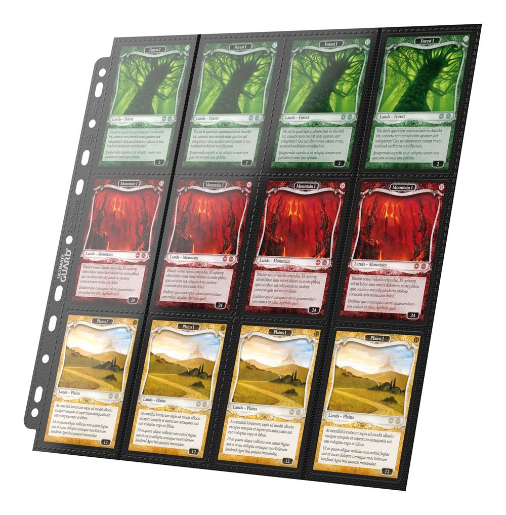 Ultimate Guard 24-Pocket Quadrow Pages sidobelastning (10)-svart