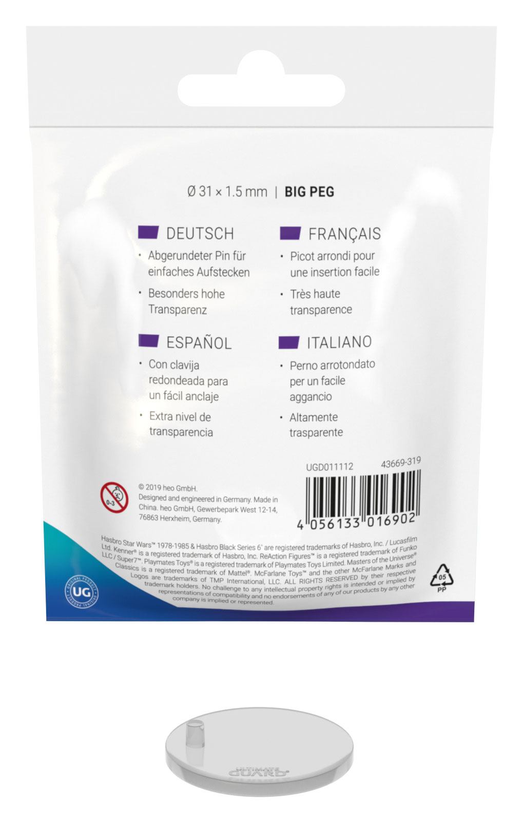 Ultimate Guard Figür Standları (20) - Big Peg Vintage