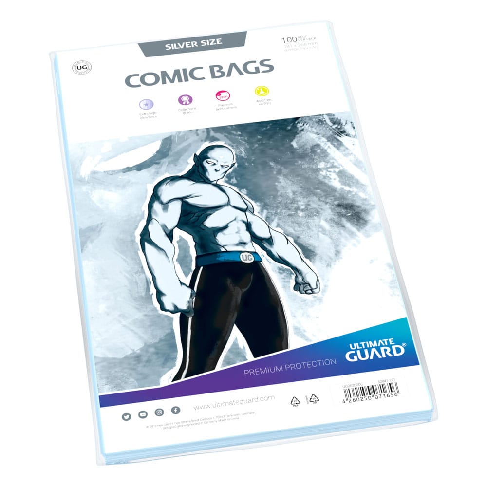 Ultimate Guard Comic Sacs Standard (100) - Taille d'argent