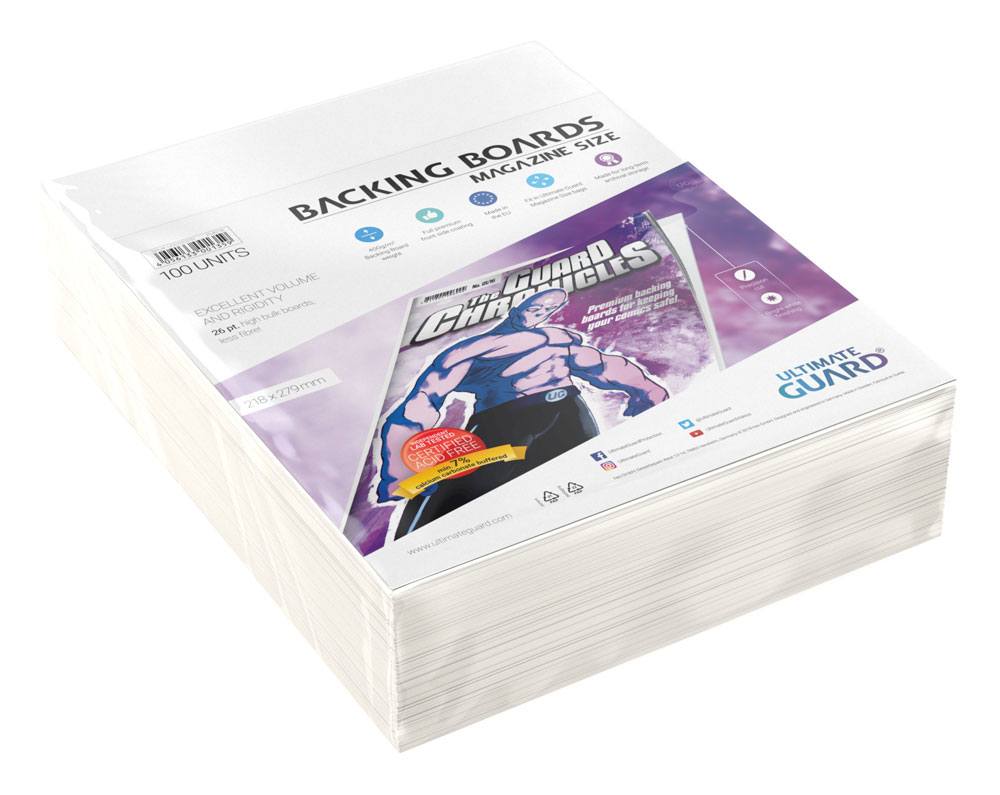 Ultimate Guard Comic Backing Boards (100) - Magasinstørrelse