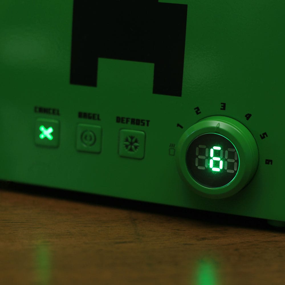 Minecraft Brödrost Grön Creeper Cube