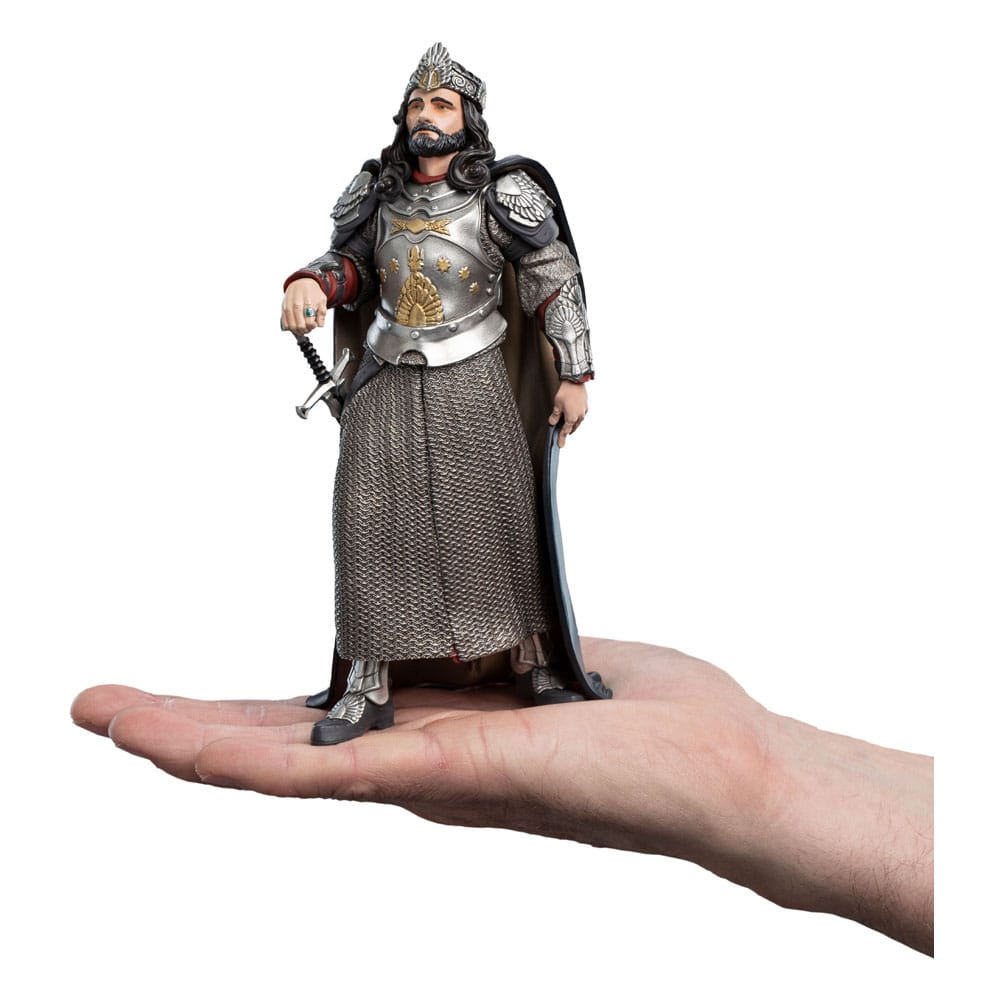 Mini epiche del signore degli anelli in vinile Figura re Aragorn 19 cm