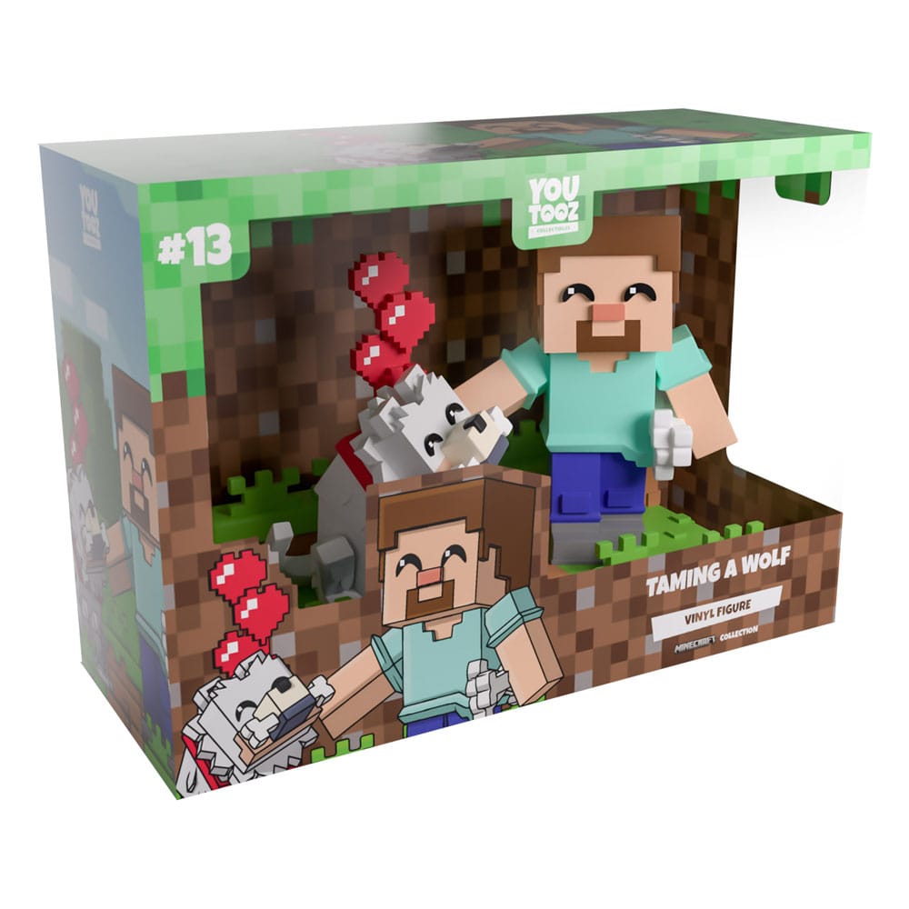 Minecraft Vinylfigur Taming a Wolf 10 cm