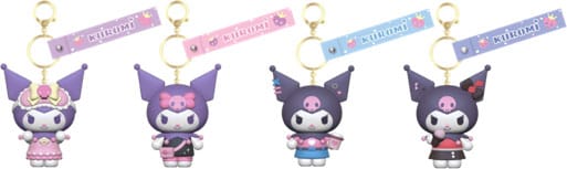 Sanrio Kuromi Cute Outfit Series Schlüsselanhänger mit Handschlaufe Kuromi Display (12)