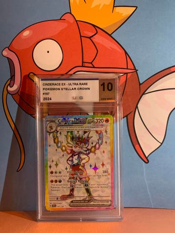 Cinderace ex Ultra Nadir Pokemon Stellar Crown UDG 10 Gem Min
