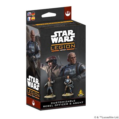 Star Wars Legion anpassbarer Rebellenoffizier & Agen