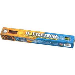 BattleTech BattleMat Fire and Ice Erupting Canyon