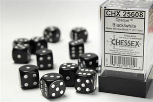DICE SET OPA Poly Smoke/White 16mm (12)